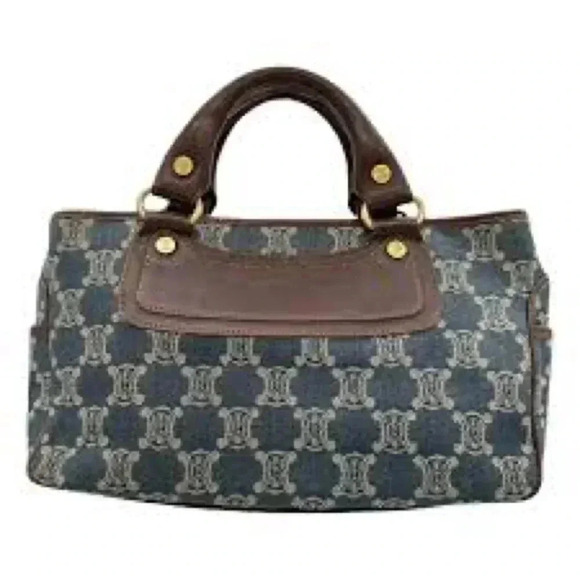 Celine Boogie Bag Denim and Leather Excellent Condirion - Picture 1 of 15